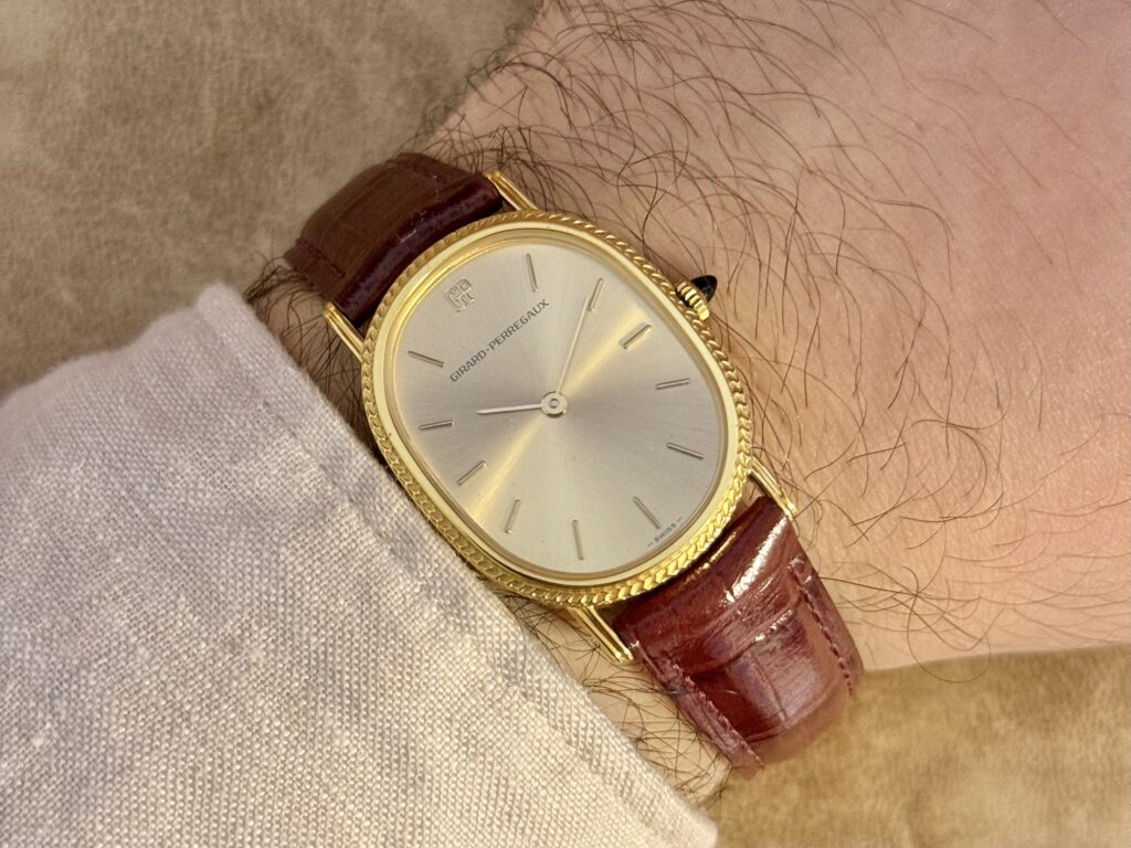 Vintage Girard-Perregaux with champagne gold dial